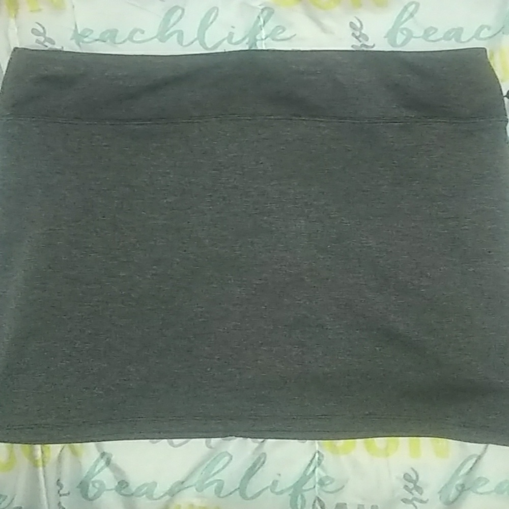 Charcoal grey miniskirt